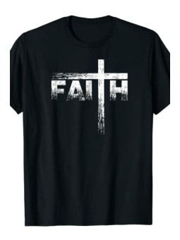 T-shirt Foi Audacieuse | Design Inspirant avec 'T' en Forme de Croix