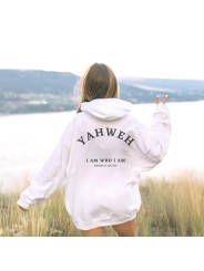 YAHWEH, I AM WHO I AM Hoodie | Embrace the Divine Revelation