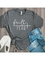 Faith Over Fear T-Shirt | Fraction Cross Design and Inspirational Message
